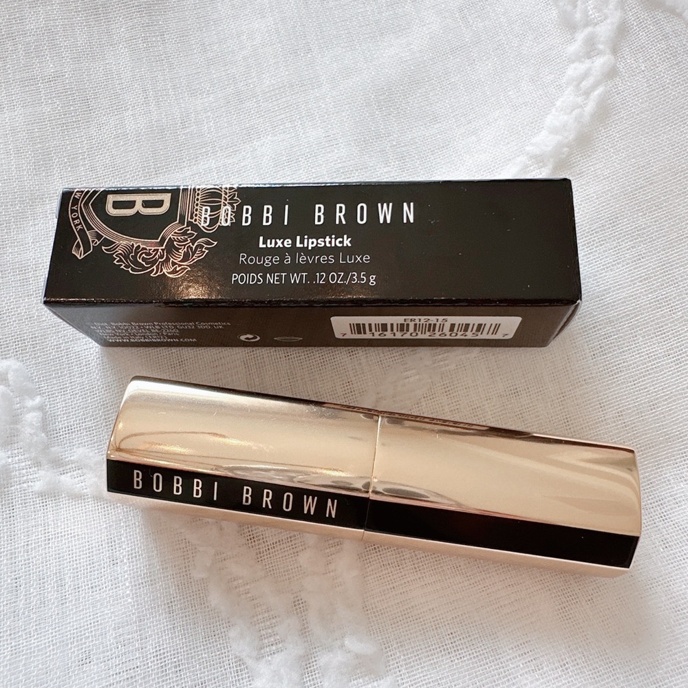 NIB Bobbi Brown Luxe Lipstick 114 Brownstone Long Lasting Limited Edition